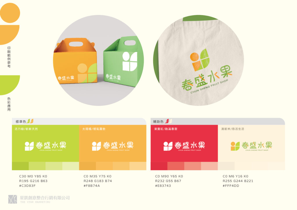 春盛水果 包裝設計