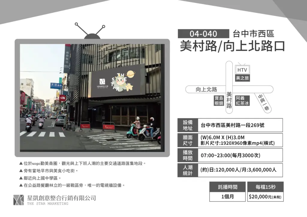 台中-西區-美村路/向上北路