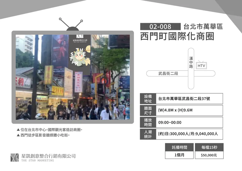 台北-萬華區-西門町國際化商圈