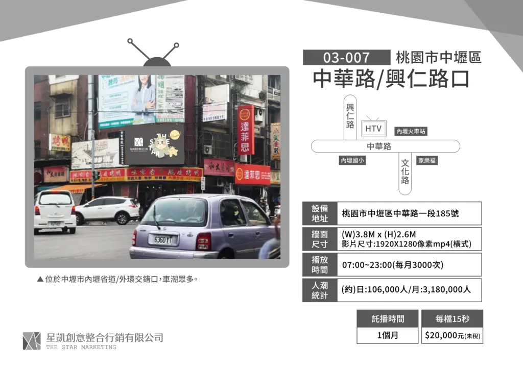 桃園-中壢區-中華路/興仁路